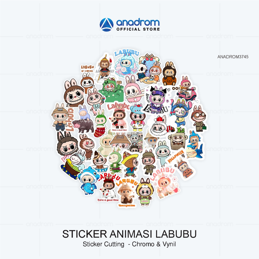 Jual Sticker Pack Animasi Labubu | Sticker Character Labubu | Sticker ...