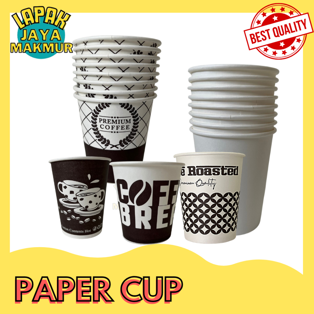 Jual PAPER CUP / CUP / GELAS KERTAS TAHAN PANAS UKURAN 6,5oz (195ml ...