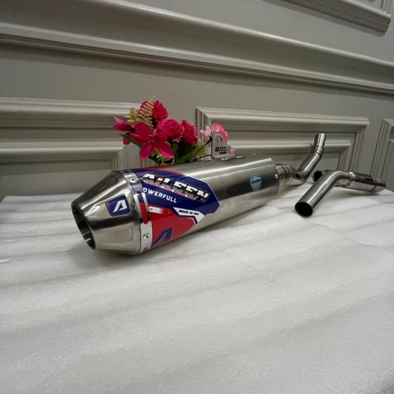 Jual Knalpot CRF 150 KLX DTRACKER WR155 Original Aileen Racing Type A04 ...