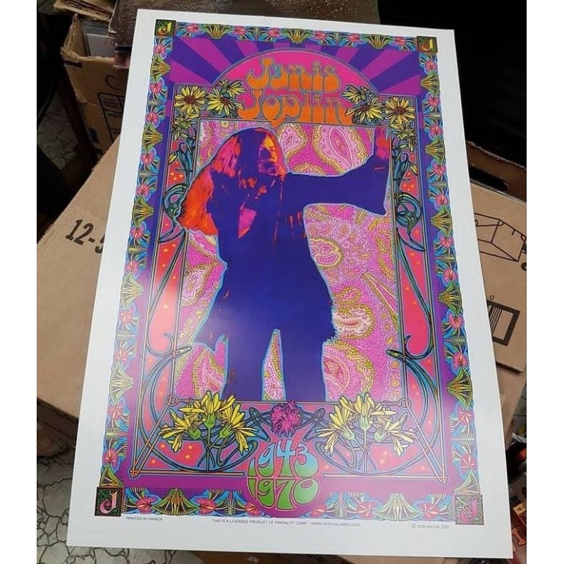 Jual ART WORK POSTER KONSER ORIGINAL JANIS JOPLIN POSTER BAND OFFICIAL ...