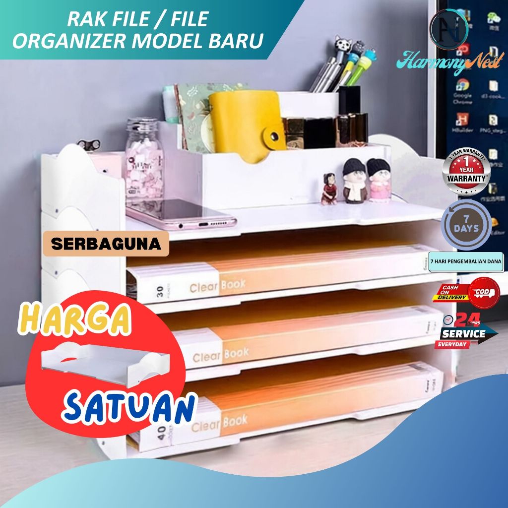 Jual HarmonyNest - Rak Folder Document Organizer Desk Organizer Tempat ...