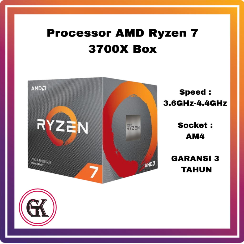 Jual Processor AMD Ryzen 7 3700X Up To 4.4 Ghz Socket AM4 BOX | Shopee ...