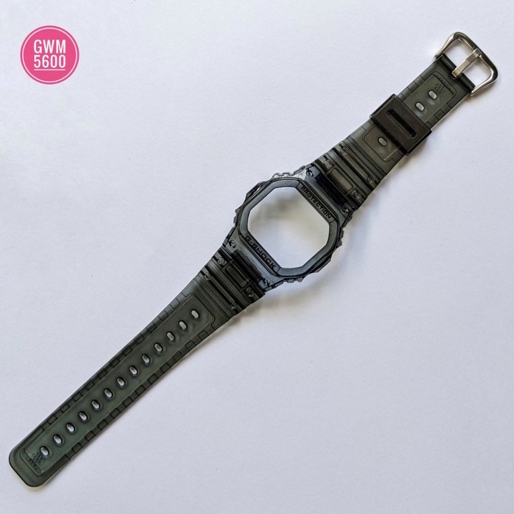 Jual BNB BEZEL STRAP GSHOCK G SHOCK GWM 5600 GLX 5600 GLS 5600 G 5600 GWS 5600 CLEAR BLACK TRANSPARAN Shopee Indonesia