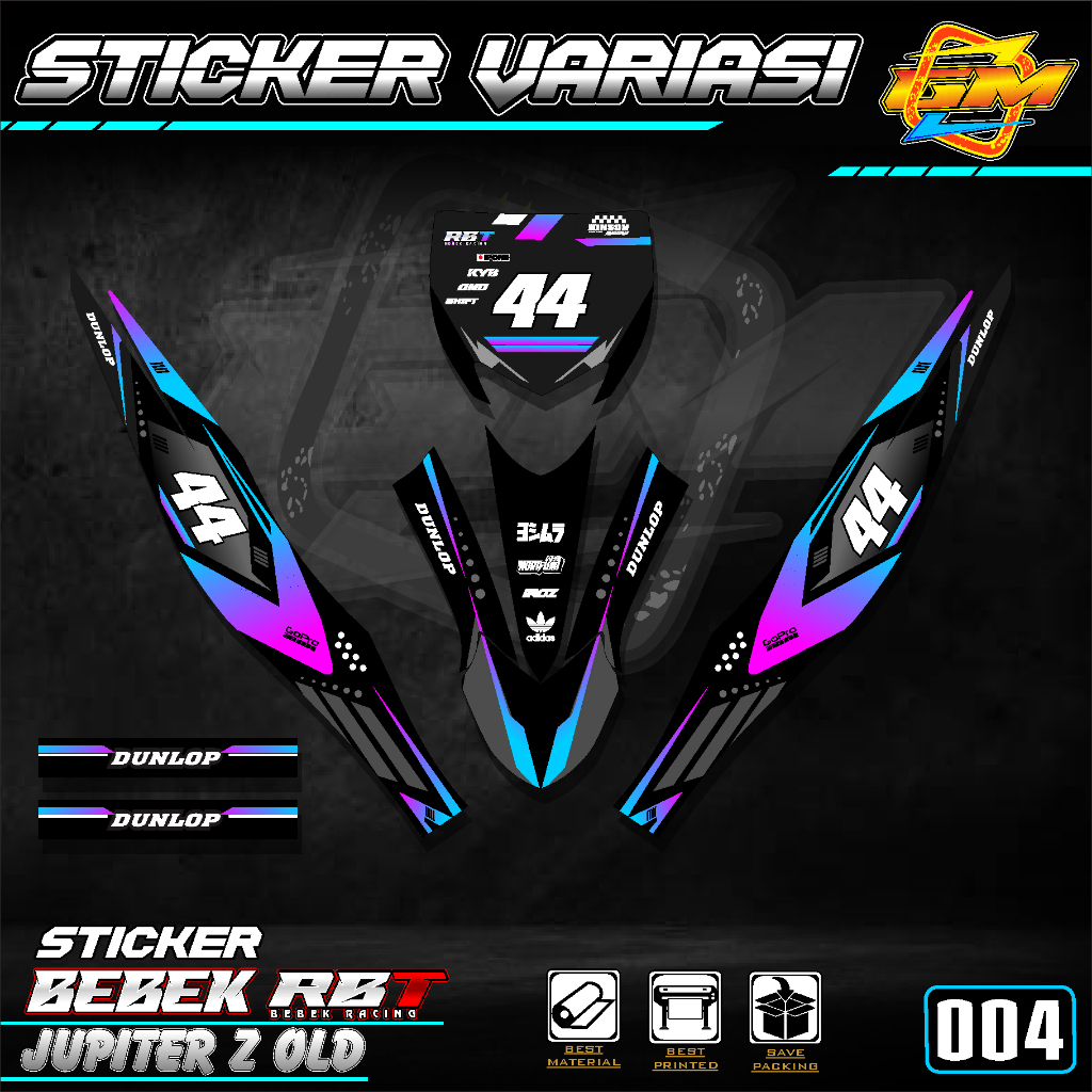 Jual (COD) Sticker Yamaha JUPITER Z OLD MOTOR RBT BEBEK MODIF SUPERMOTO ...