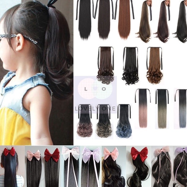 Jual Wig Ponytail Anak Rambut Extension 23 Model Jepit dan Ikat ...