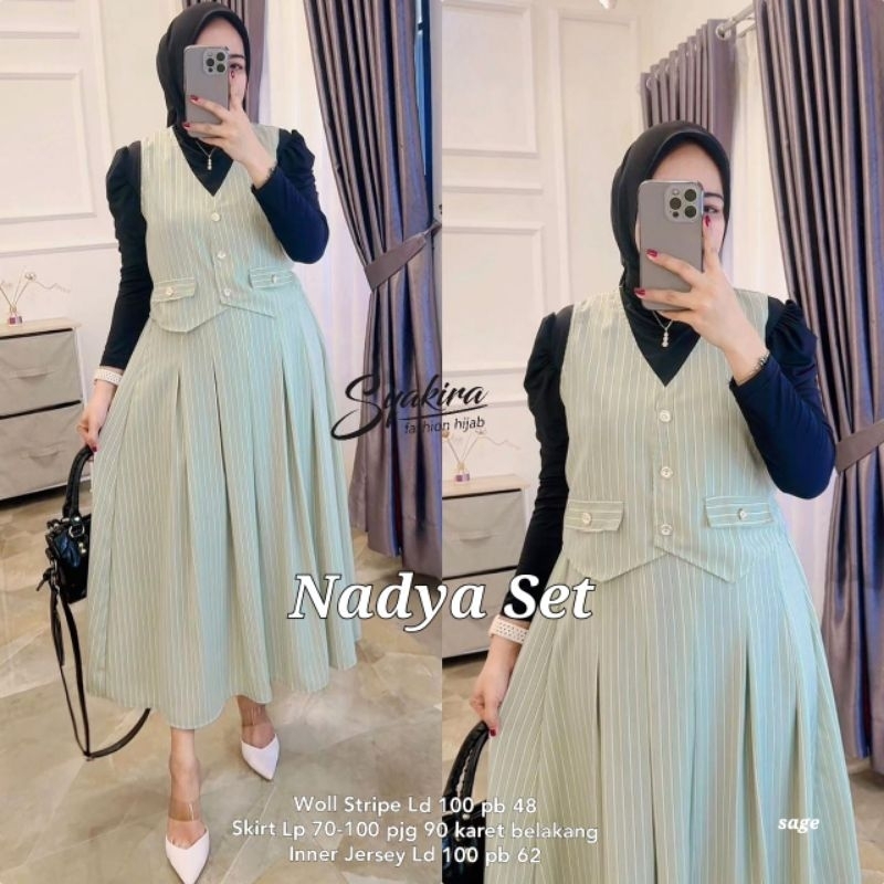 Jual Nadya Set Rok by Syakira Realpict 4 Warna | Shopee Indonesia