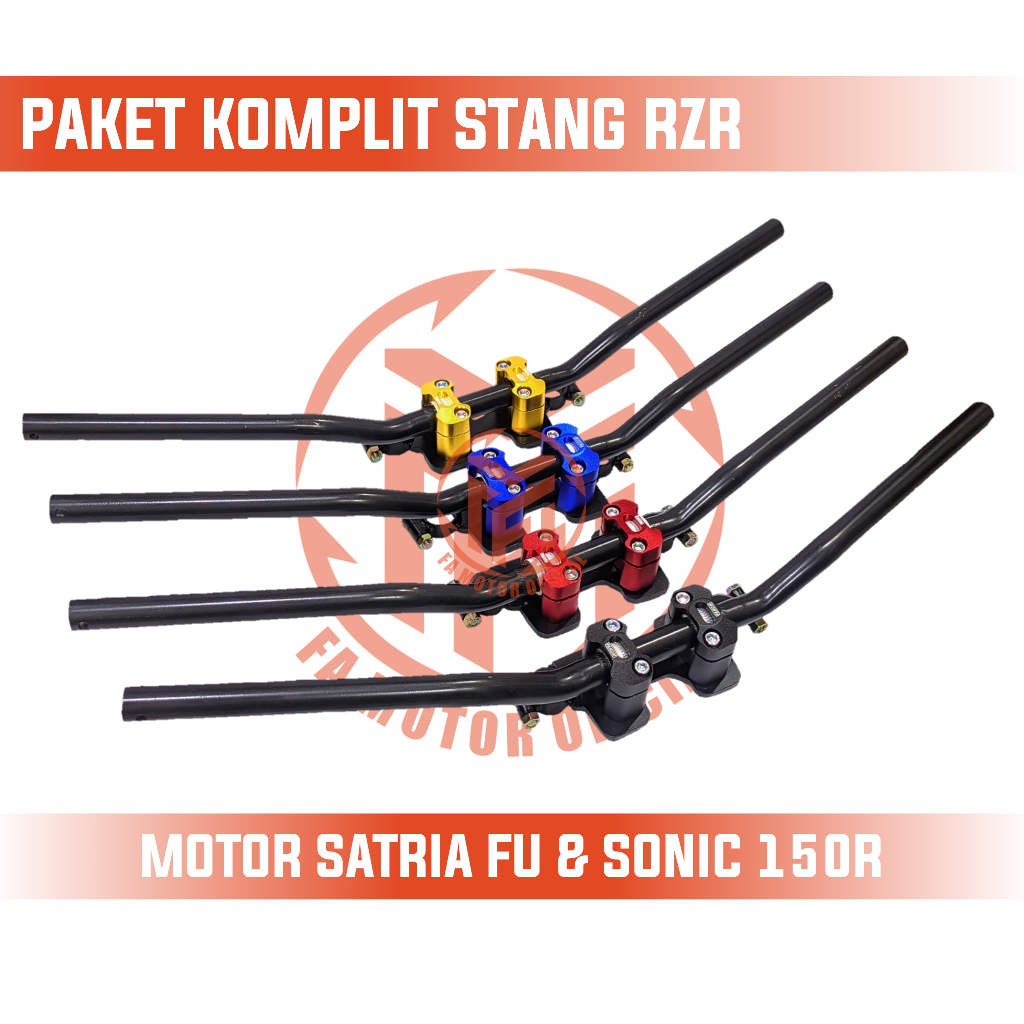 Jual Stang Rzr Satria Fu Dan Sonic Plus Bracket Dudukan Stang Satria Fu ...