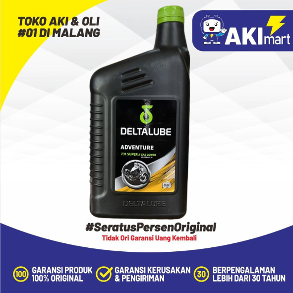 Jual Deltalube Adventure 731 Super SAE 20W50 Super Engine Oil API SJ ...