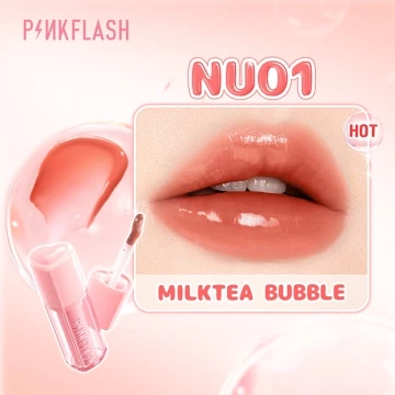 PINKFLASH Transferproof Bubble Glowy Tint Lips Liptint Bubble Long Lasting Smooth And Fresh 5