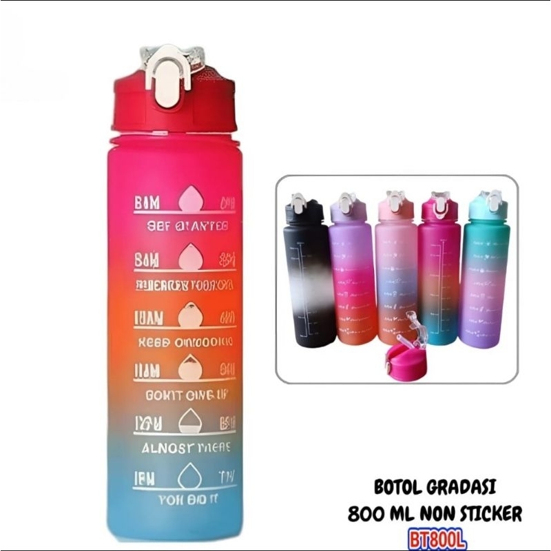 Jual JINAWI BOTOL GRADASI BOTOL TRITAN GRADASI RAINBOW BOTOL AIR MINUM ...