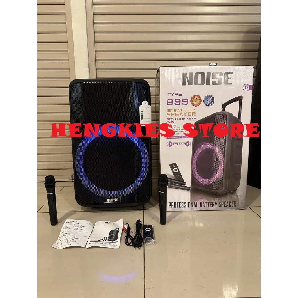 Jual Speaker aktif PORTABLE WIRELESS Noise 899D / NOISE 899 D 15 INCH ...