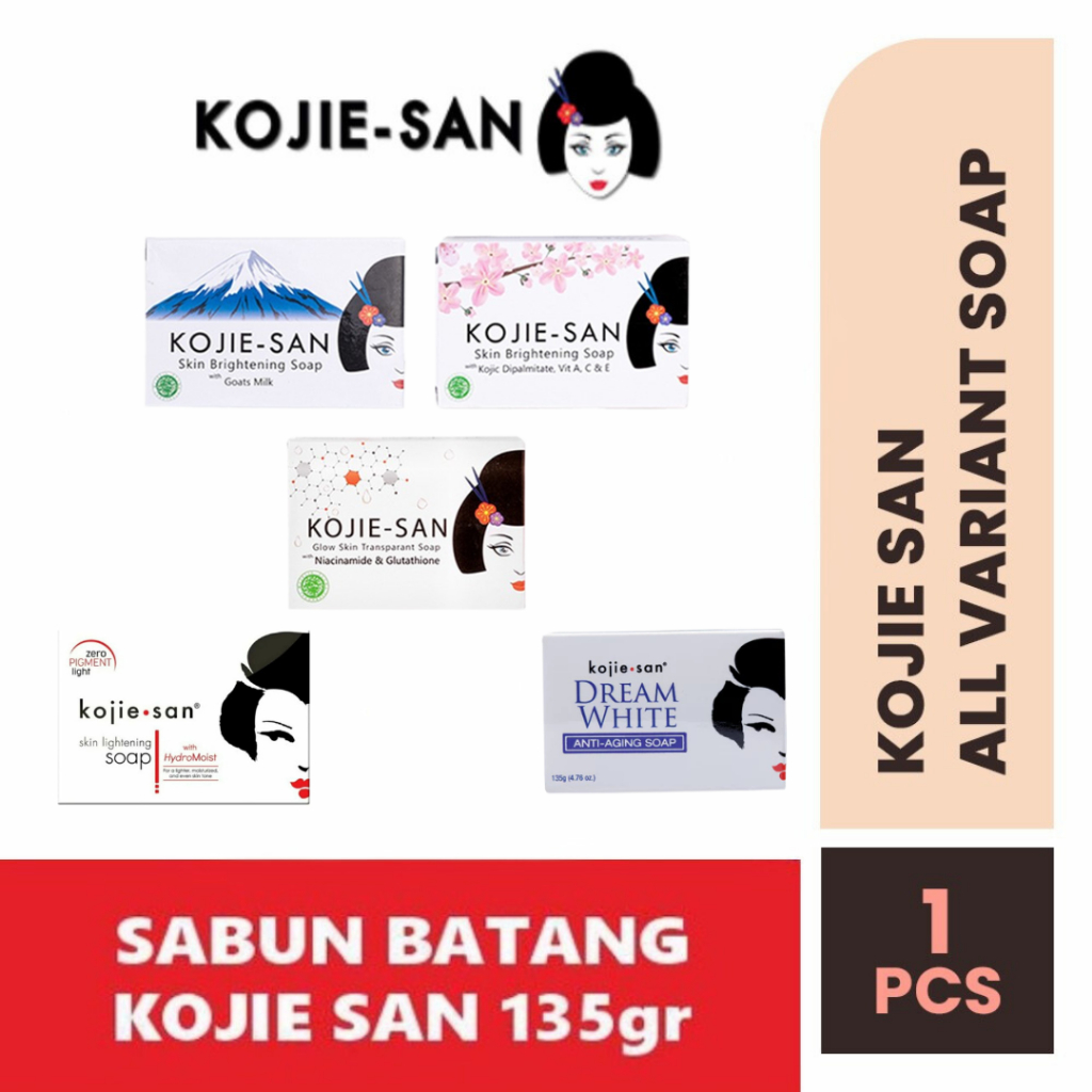 QEILA - Kojie San Skin Lightening Soap | Kojiesan Sabun Wajah Kojisan Sabun Pemutih Badan BPOM