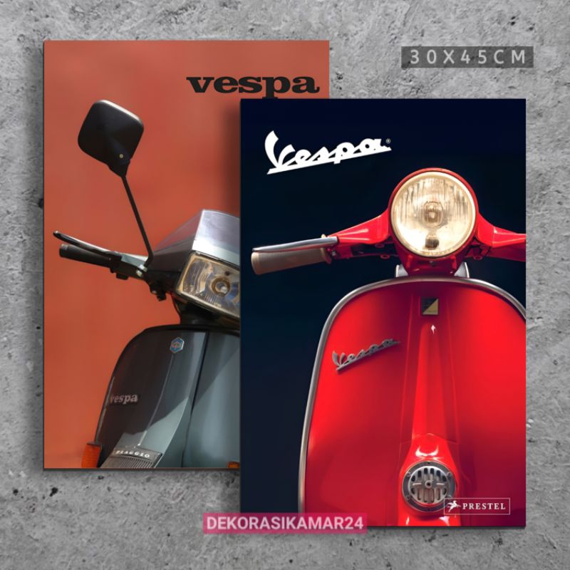 Jual Poster Dinding Vespa Vintage Big Size Hiasan Dinding Ruang Tamu Pajangan Dekorasi Shopee