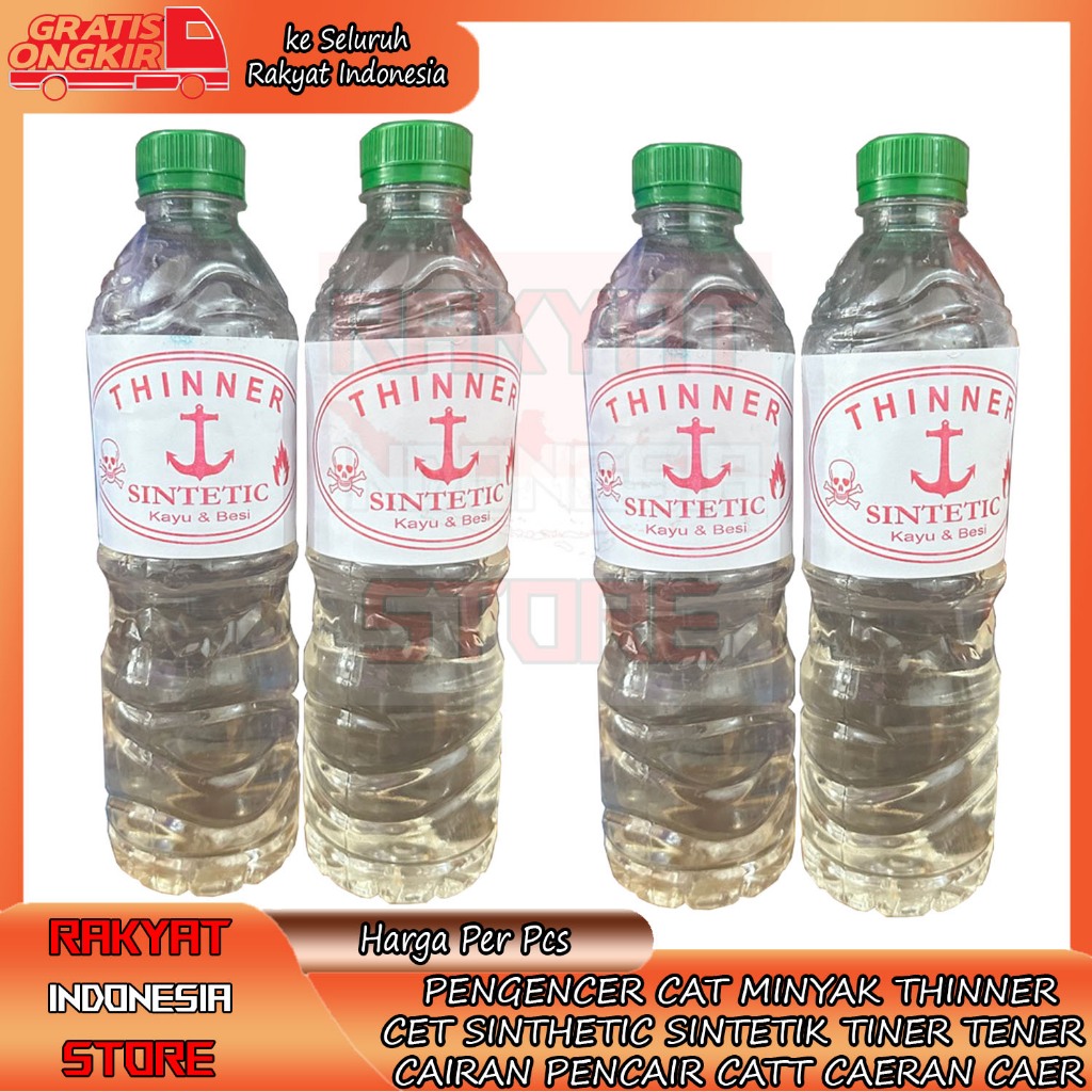 Jual Thinner Botol Tiner Tener Tenner Cat Minyak Jangkar Pengencer ...