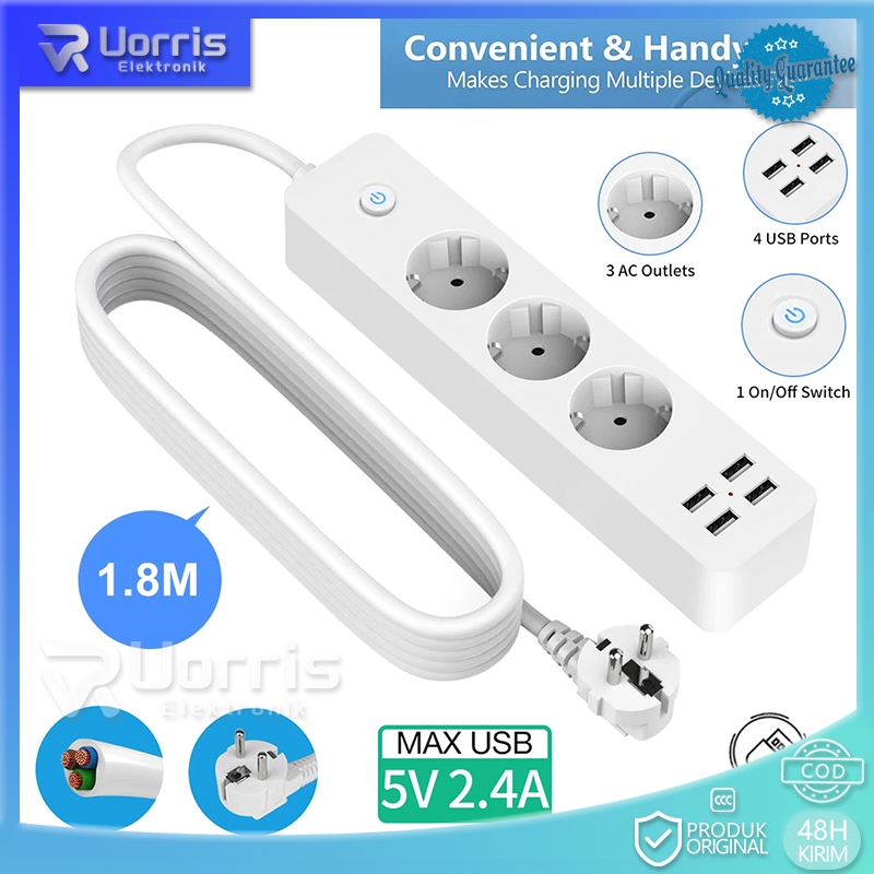 Jual Stop Kontak Kabel + Saklar On Off / Stop Kontak Kabel Switch On ...