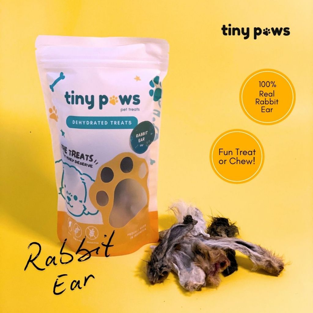 Jual Tiny Paws - Dehydrated Rabbit Ear 30 grams [Free Sample Treat ...