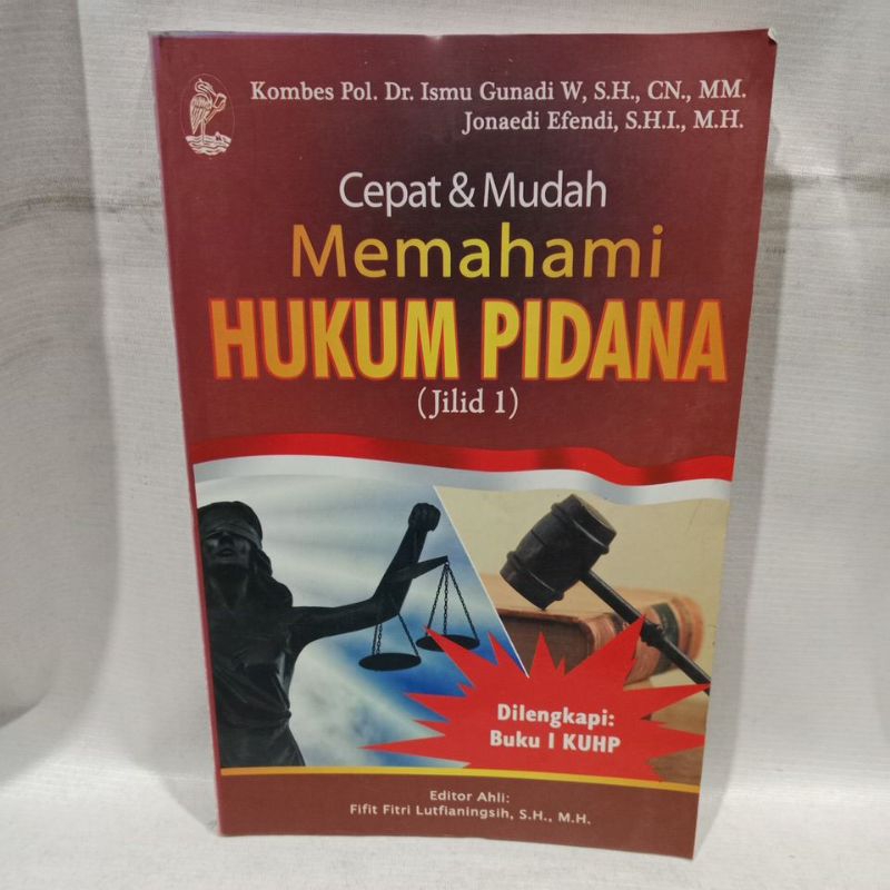 Jual Buku Cepat & Mudah Memahami Hukum Pidana Jilid 1 -Kombes Pol. Dr ...
