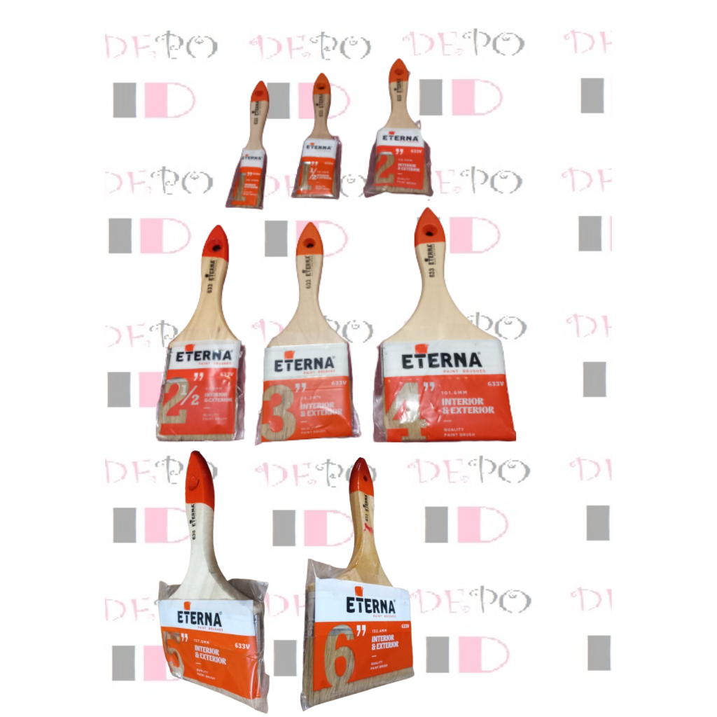 Jual Kuas Eterna 633 Cat Anti Minyak / Rontok | Shopee Indonesia