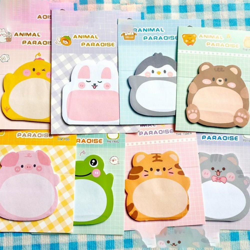 Jual Tempelan Kertas Sticky Notes Motif Animal Lucu Isi 20 Lembar ...