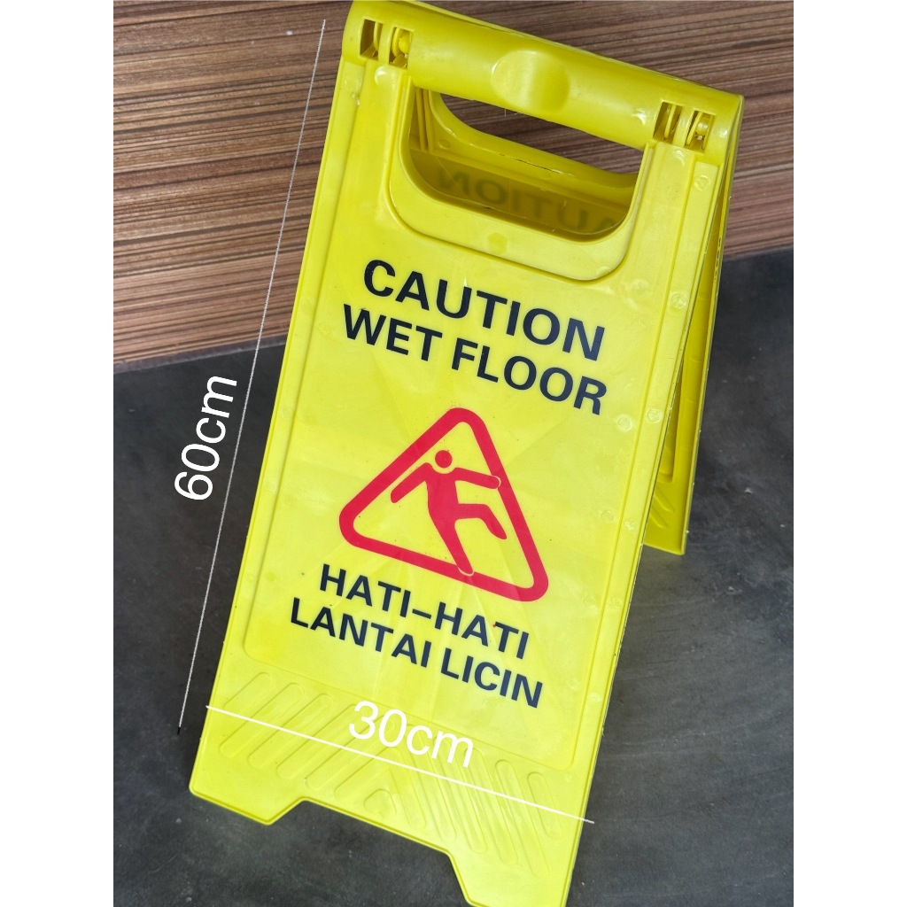 Jual Hati-hati lantai licin/ caution wetfloor/papan lantai licin ...