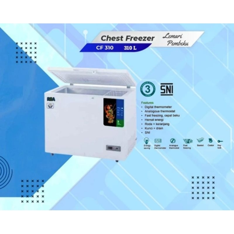 Jual BOX FREEZER RSA 300LITER CF310 310 LITER CHEST FREEZEER RSA BOX ...