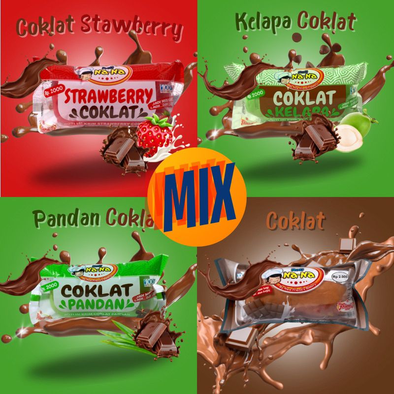 Jual Roti Nana Roti Panjang Mix All Varian (Bundlings 20 PCS) Roti ...