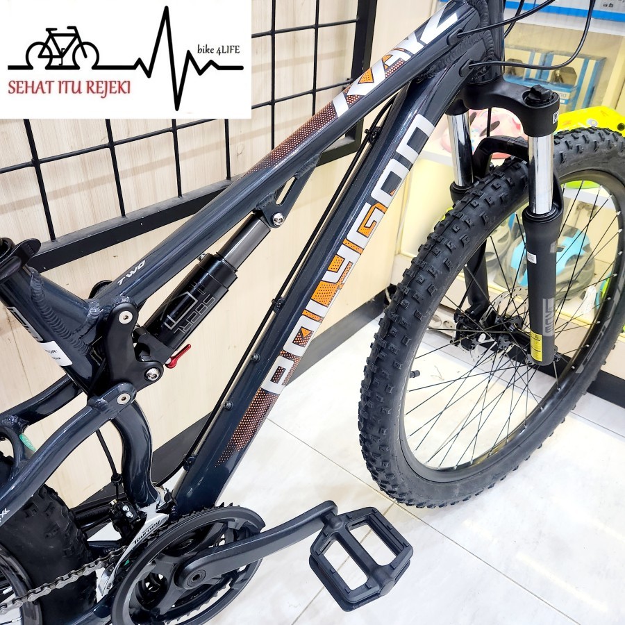 Jual SEPEDA MTB POLYGON RAYZ 2 GREY BLACK FULL SUSPENSION 3 x 7 SPEED ...