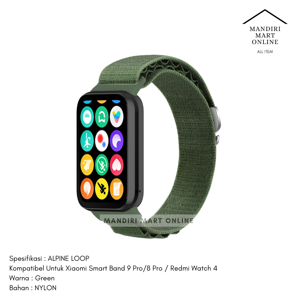 Strap Xiaomi Smart Band Pro Mi Band Pro Alpine Loop Tali Pengganti  Xiaomi Mi Band Pro Bahan Nilon Loop