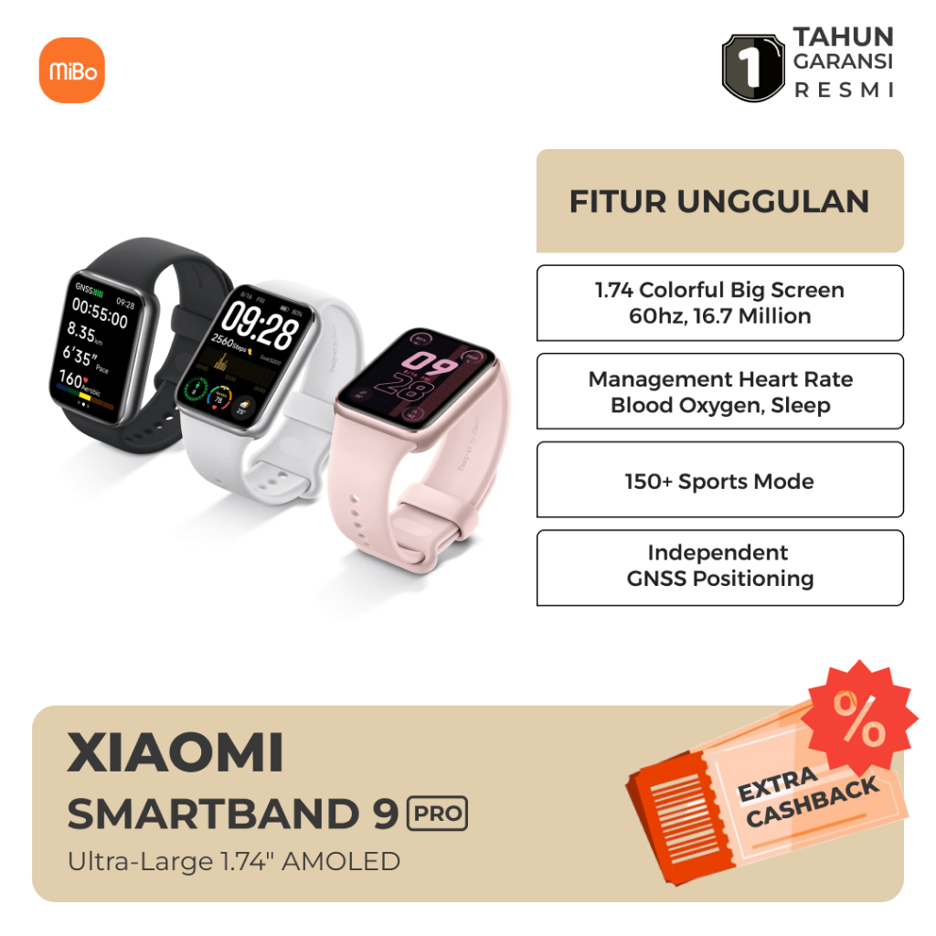 Jual Xiaomi Smart Band Pro Fitness Tracker Layar AMOLED