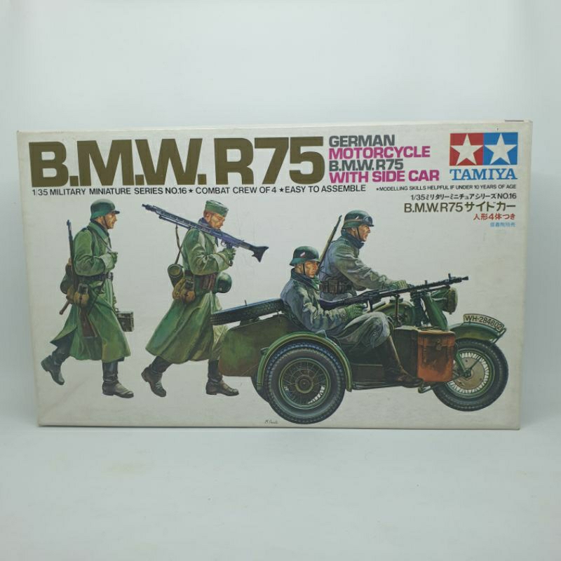 Maquette militaire : BMW R75 Sidecar - 1:9 - Italeri 07403 7403