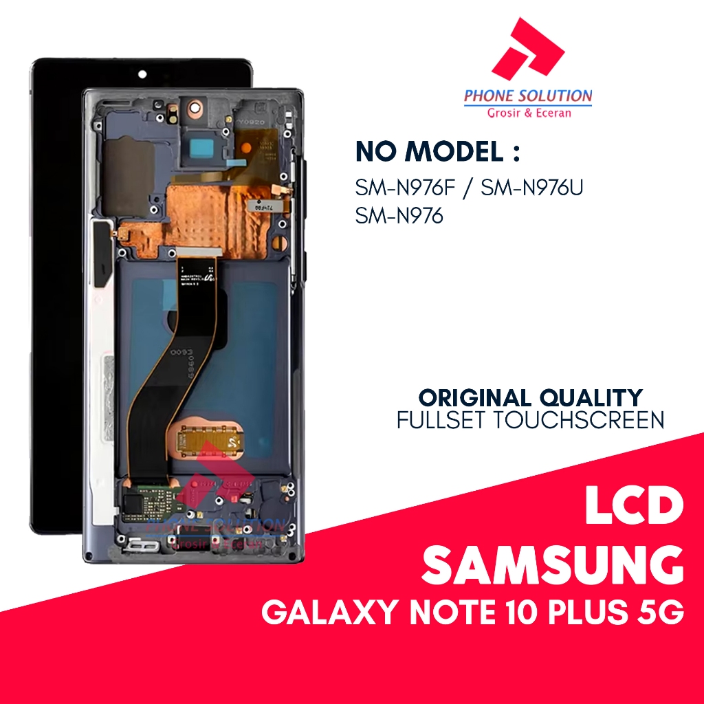LCD Samsung Note 10 Plus 5G N976 Include Frame Original Fullset  Touchscreen Garansi Bulan