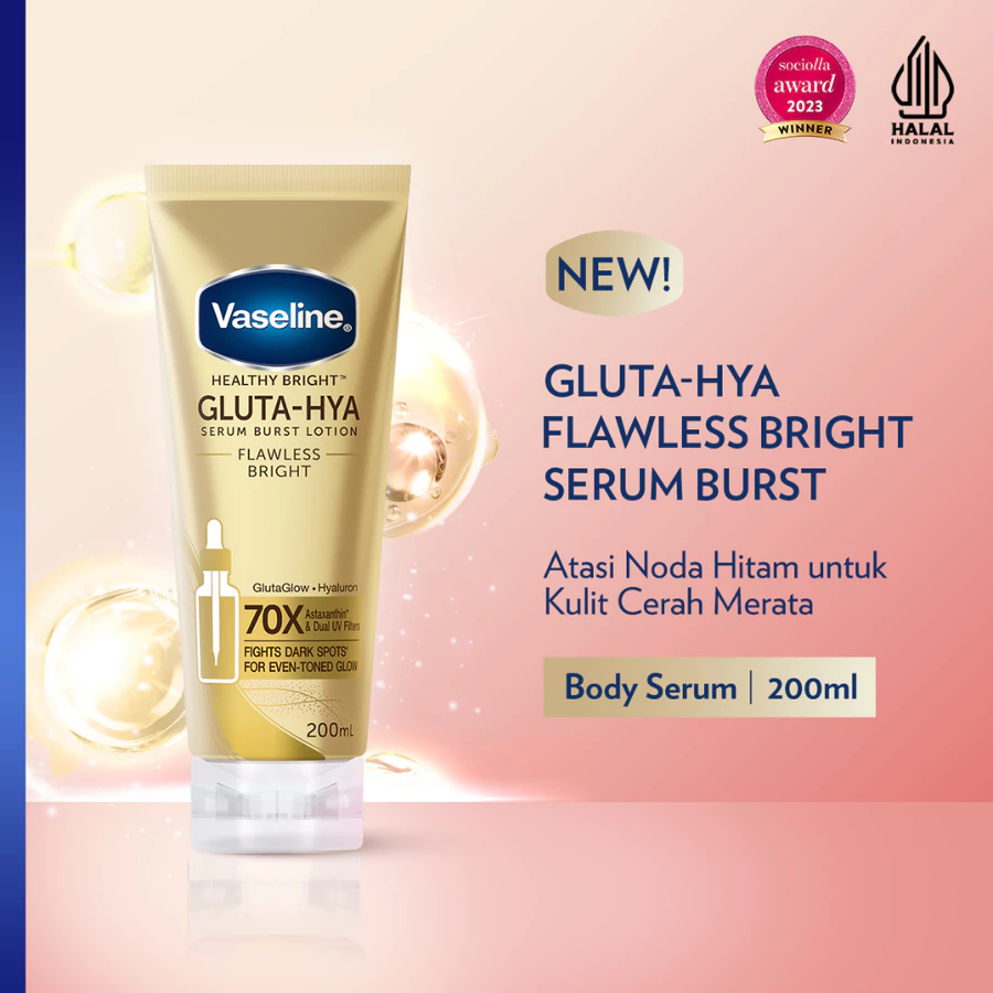 Vaseline Gluta-Hya Body Serum Flawless Bright