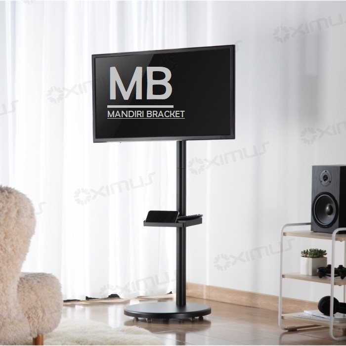 Jual Bracket TV Standing Roda Portable Minimalis 17