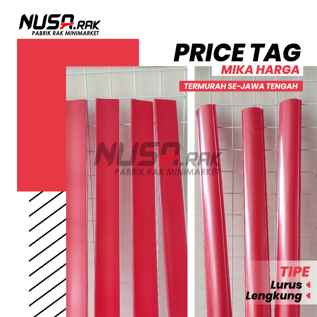Jual PRICE TAG / MIKA HARGA RAK GONDOLA untuk Toko/Minimarket. TERMURAH ...