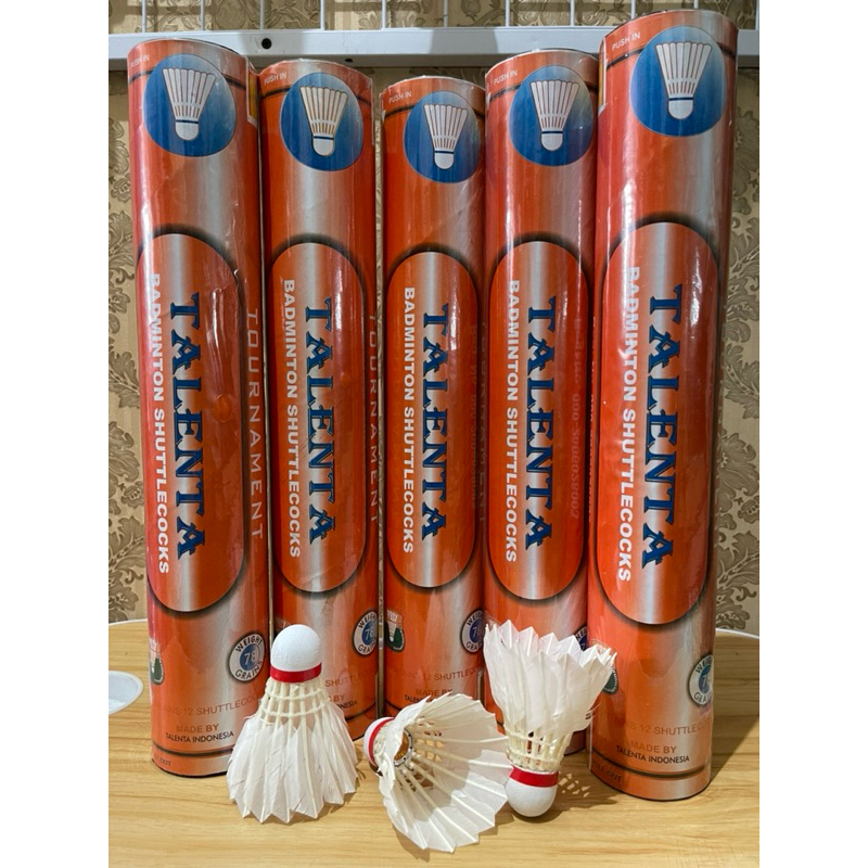 Jual Cock Badminton TALENTA ORANGE / Shuttlecocks TALENTA OREN / Kok ...
