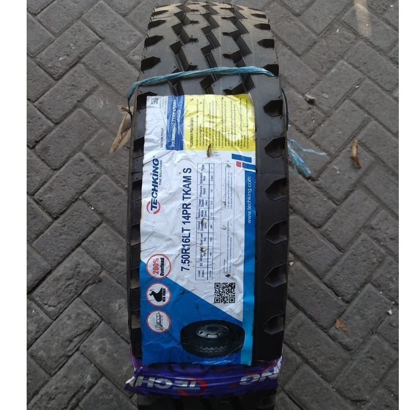 Jual TECHKING TKAM S Size 750 R16 Kawat Full set 7.50 R16 Ban Truk Bus ...