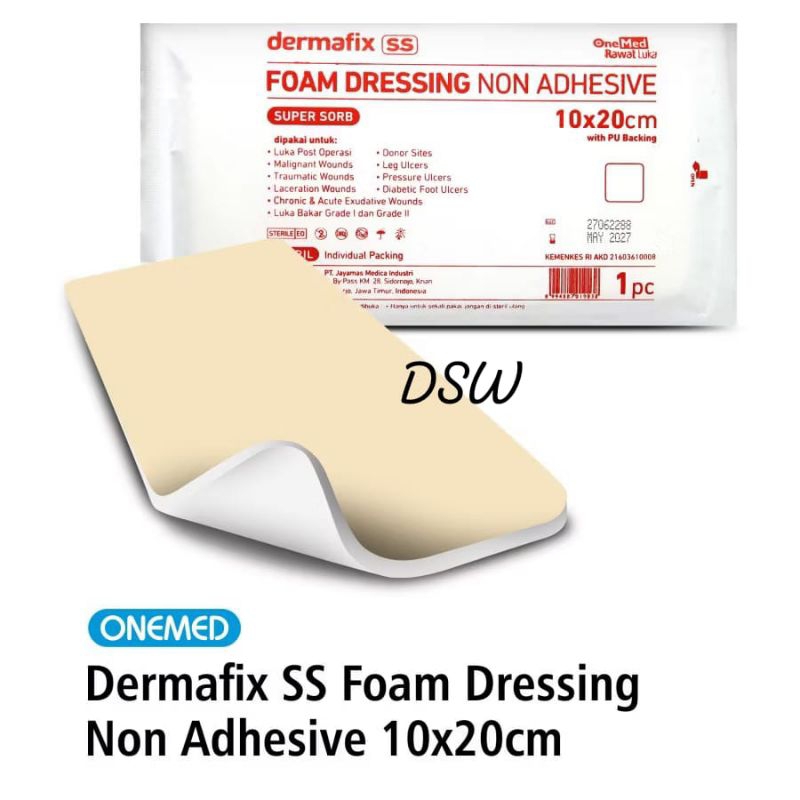 Jual DERMAFIX SS FOAM DRESSING PAD 10X20CM | Shopee Indonesia