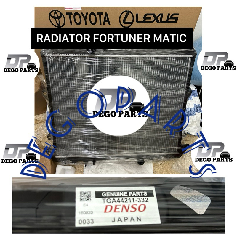 Jual RADIATOR ASSY FORTUNER MATIC BENSIN ASLI ORIGINAL DENSO JAPAN ...