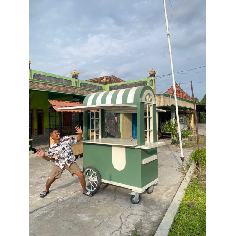 Jual gerobak kopi | gerobak kopi keliling | gerobak minuman | Shopee ...