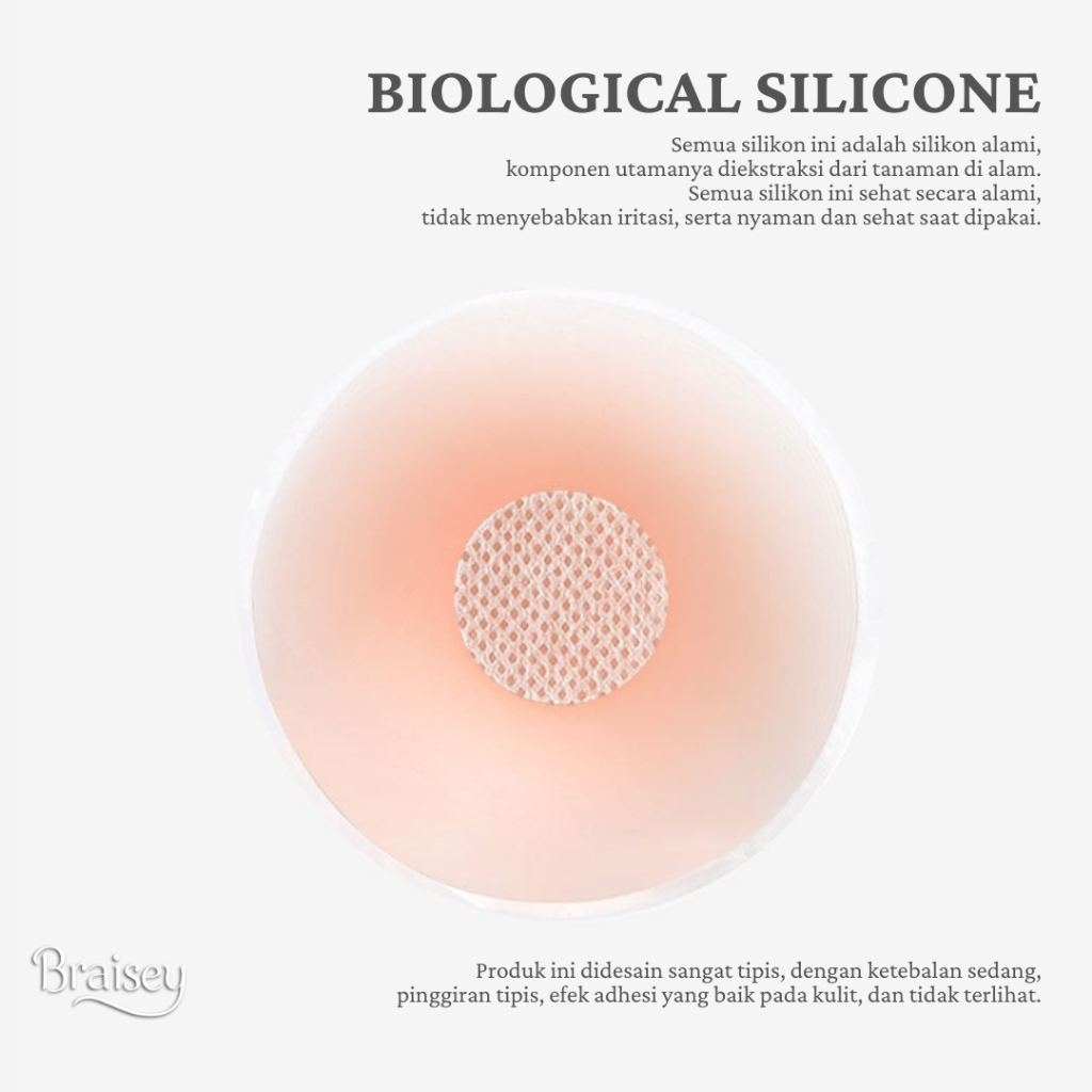Jual BRAISEY Nipple Cover Silikon Premium Nipple Pad Reusable FREE ...