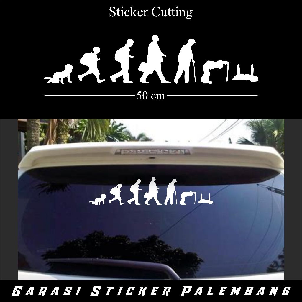 Jual cutting sticker kaca belakang mobil stiker pengingat diri | Shopee ...