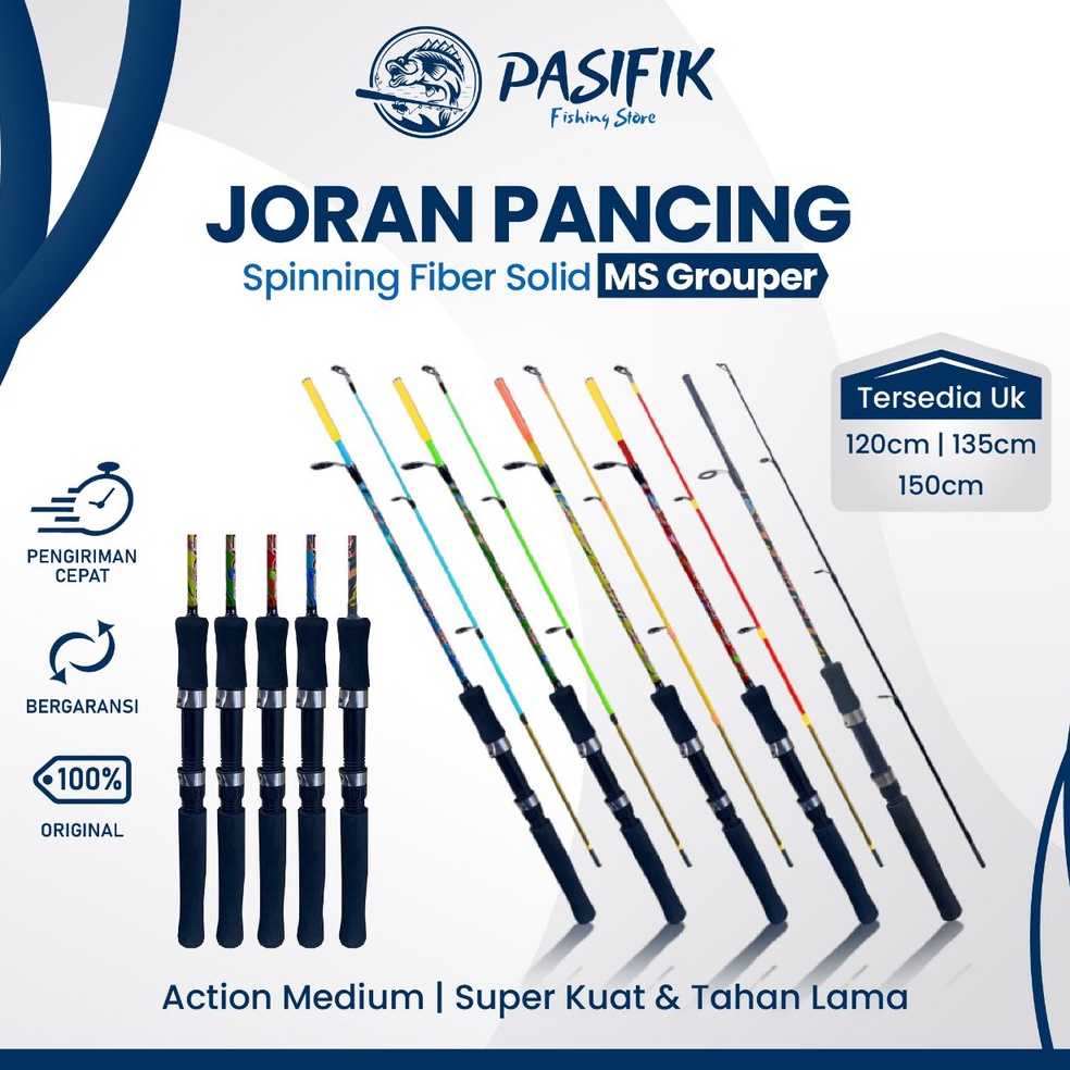 Jual Harga Spesial Joran Pancing JM1 Spinning Fishing Rod 12 135 15 ...
