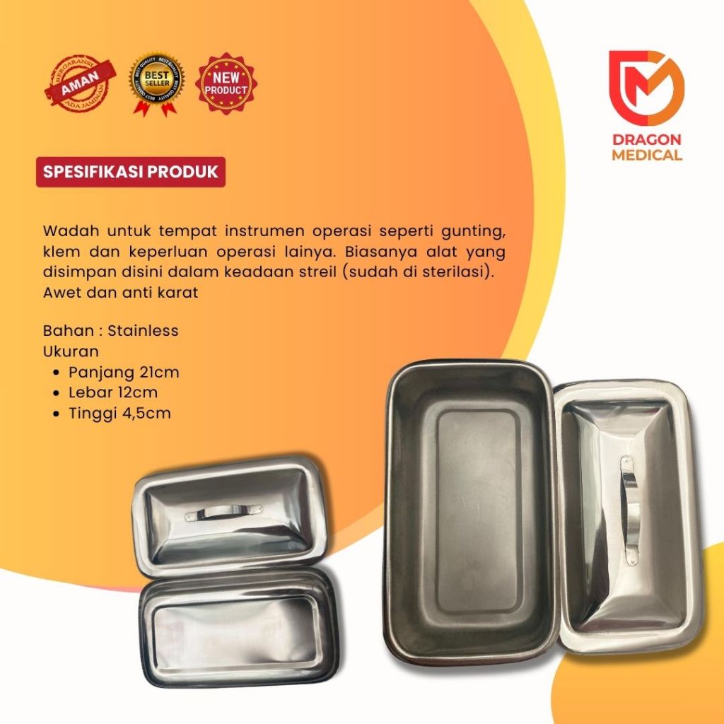 Jual Bak Instrumen 508 Bak Instrumen 509 , Instrumen Tray / Baki ...