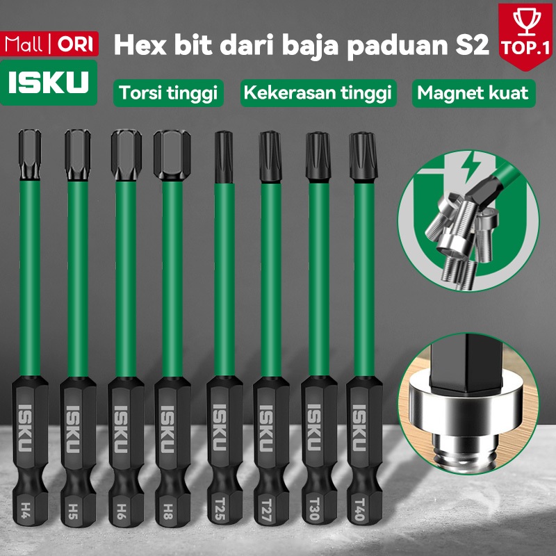 Jual Isku Mata Obeng Magnetic Kunci L Hex Key Baja S Set Pcs Star Bit Set Pcs Hex Bit