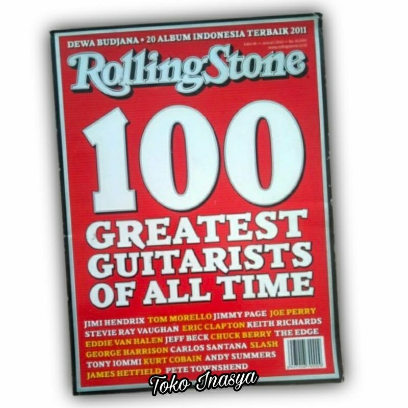 Jual MAJALAH ROLLING STONES / 100 GREATEST GUITARISTS OF ALL TIME ...