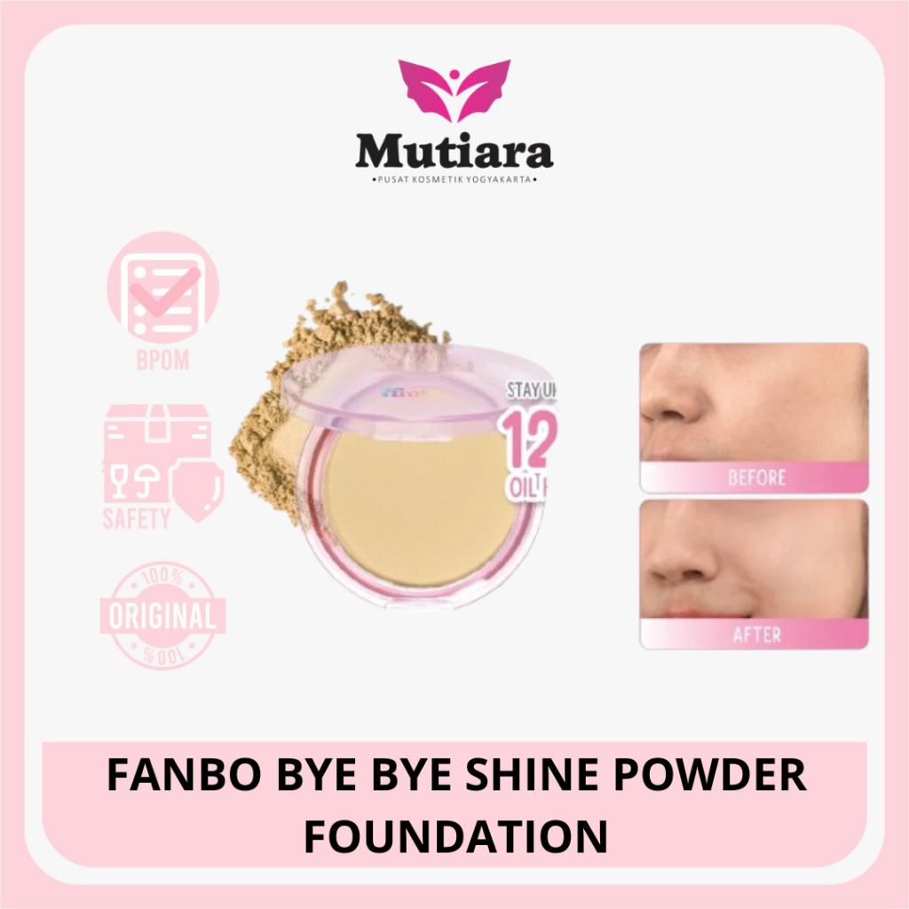 Jual FANBO BYE BYE SHINE POWDER FOUNDATION | Shopee Indonesia