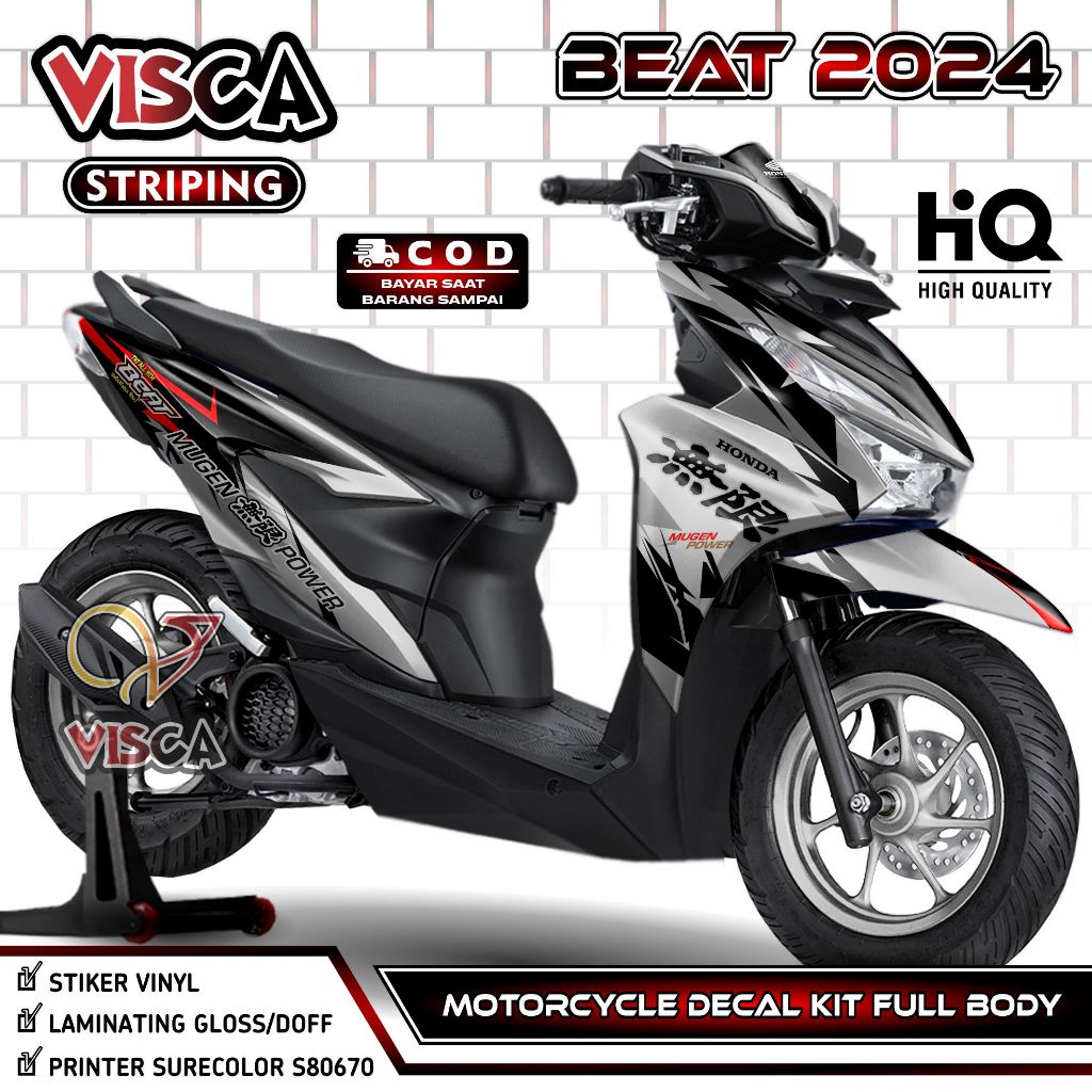 Jual Decal Beat Full Body Stiker Motor Beat Street Fullbody Dekal Beat Terbaru