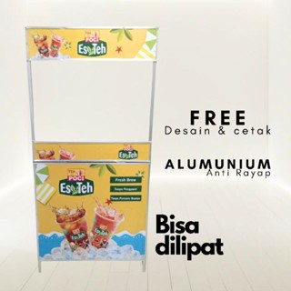 Jual Booth Portable Meja Lipat Aluminium Free Desain Shopee Indonesia