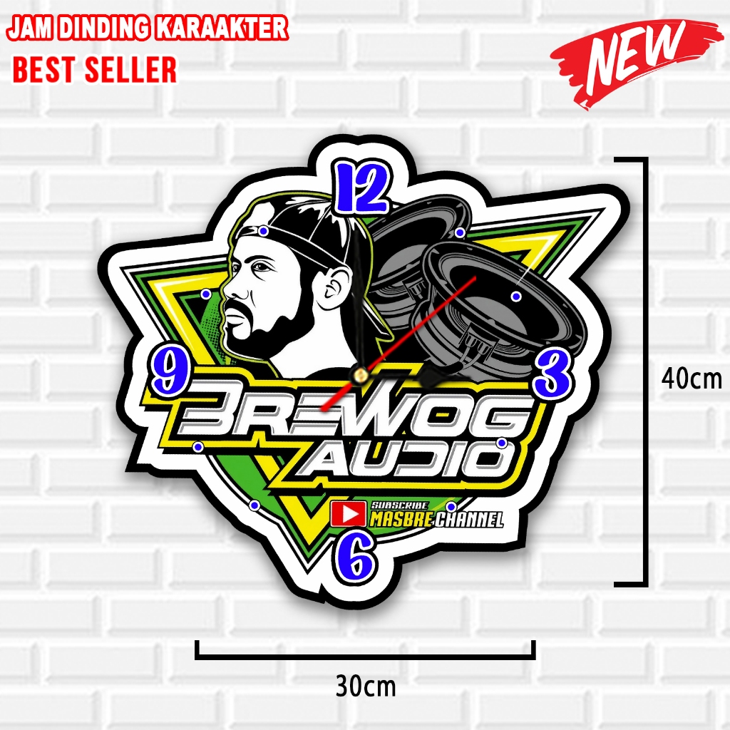Jual JAM KARAKTER BREWOG - JAM DINDING KARAKTER NANDA - BREWOG AUDIO ...