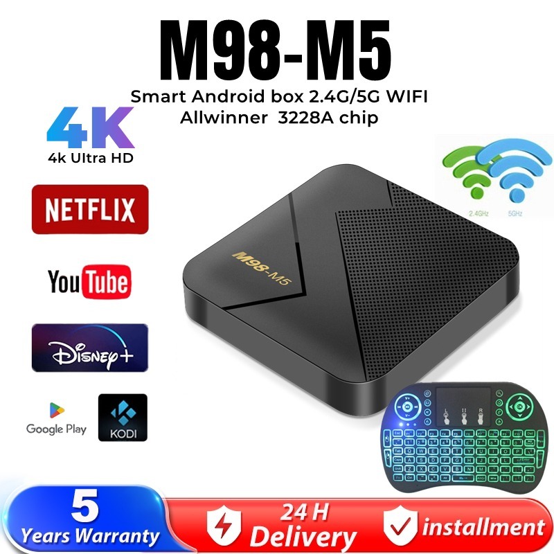Jual M98-M5 Intelligent Android Box 2.4/5GWIFI Rockchip 3228A Chip 16 ...